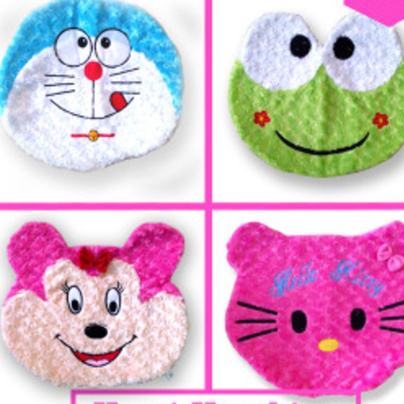 Keset Karakter Doraemon Kitty Mickey &amp; Keroppi OK Banget