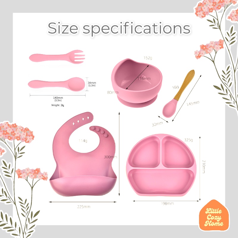 Silicone Baby Bib BPA Free / Slabber Bayi Silikon Premium / Celemek Makan Bayi Baby / Food Grade / Perlengkapan Ibu Bayi