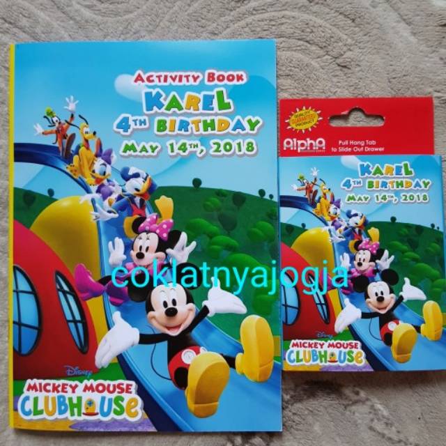 

(PO 13hari,MINIMAL 12 set) Birthday Souvenir Set Buku Aktivitas dan Pensil Warna Box Tema Mickey Mouse Clubhouse