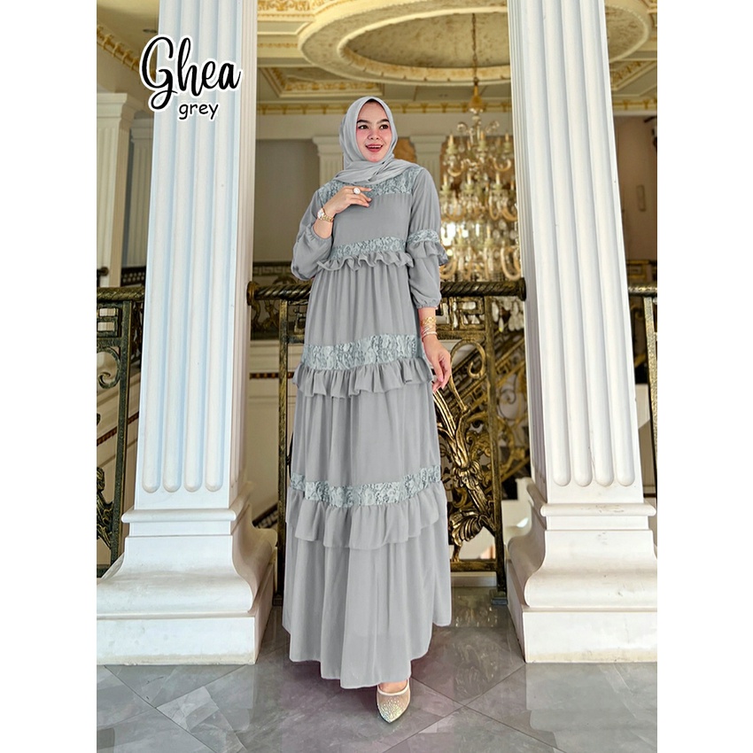 GAMIS PESTA KONDANGAN GHEA DRESS BRUKAT