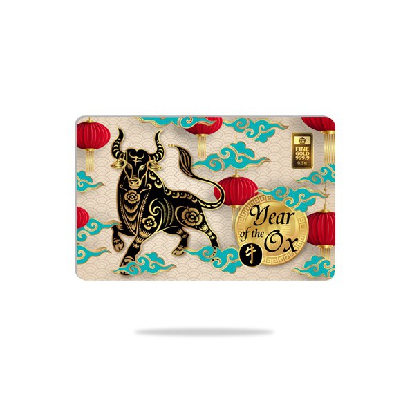 Logam Mulia Antam GiftSeries Year Of The Ox 0,5Gram Limited Edition 24K Fine Gold 999
