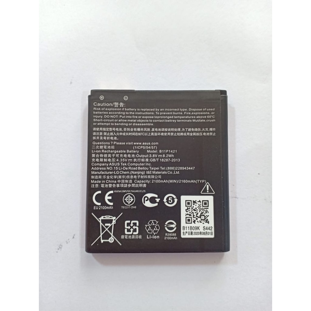 Baterai Asus Zenfone C Z007 ZC451Tg Model C11P1421 Battery