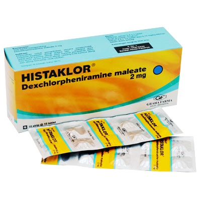 Histaklor Strip 10tablet / Obat Alergi / Gatal gatal