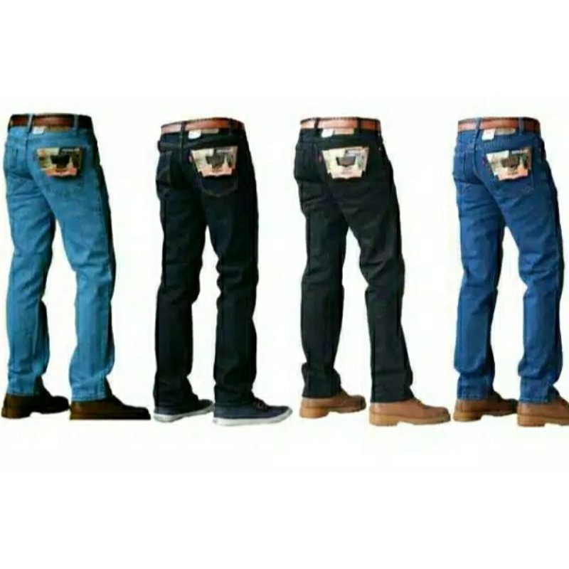 Celana Jeans Reguler/Celana Panjang Standart Pria [ Bisa COD Bayar Ditempat]