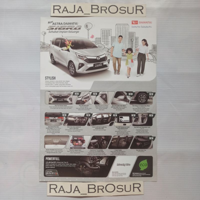 Poster brosur Daihatsu new Sigra