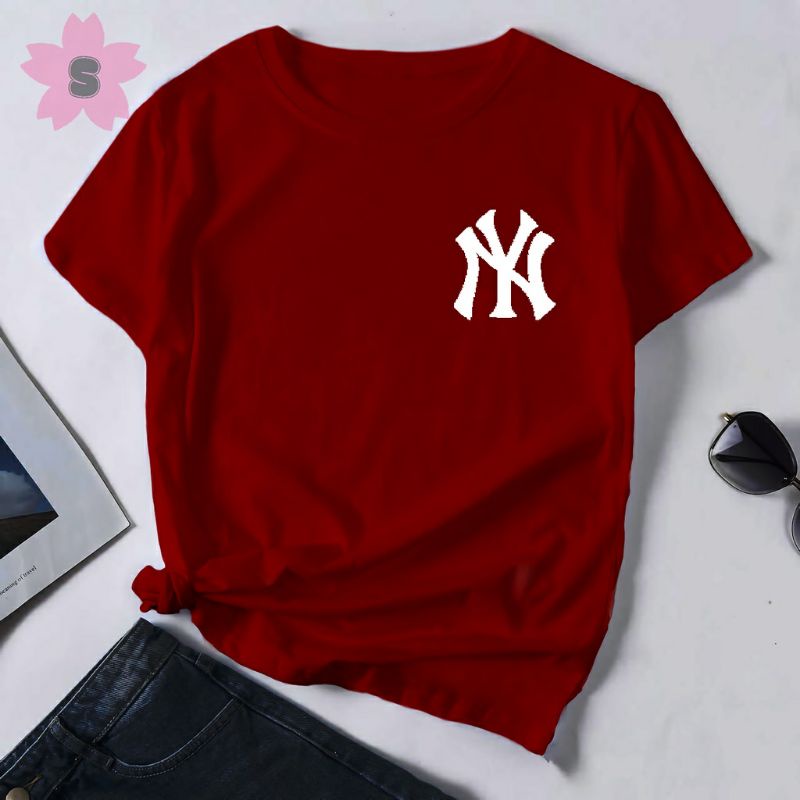 Kaos oblong cewe NY|kaos wanita|kaos polos