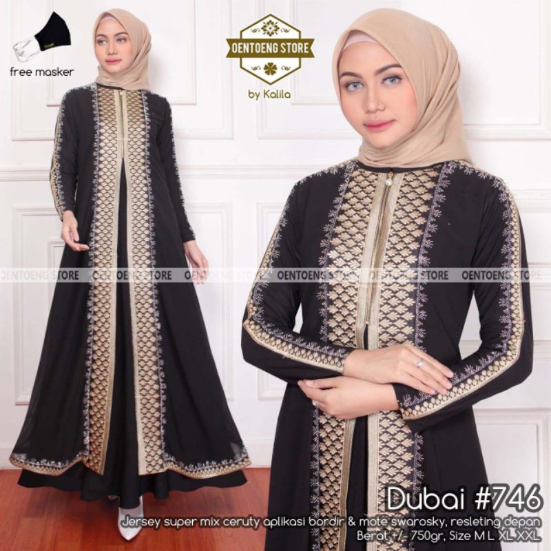 dubai 746 Abaya turkey gamis Turkey