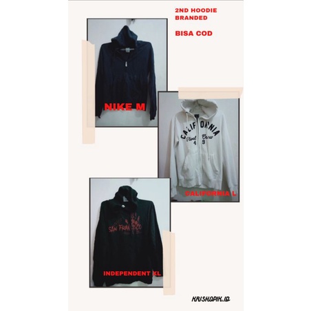 JAKET SWEATER HOODIE BEKAS SECOND BRAND ORIGINAL