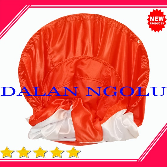 jual kain windsock Diameter 30cm panjang 150cm orange-putih
