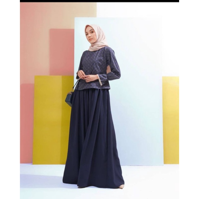 New Caramel Navy Dress XL HLZB