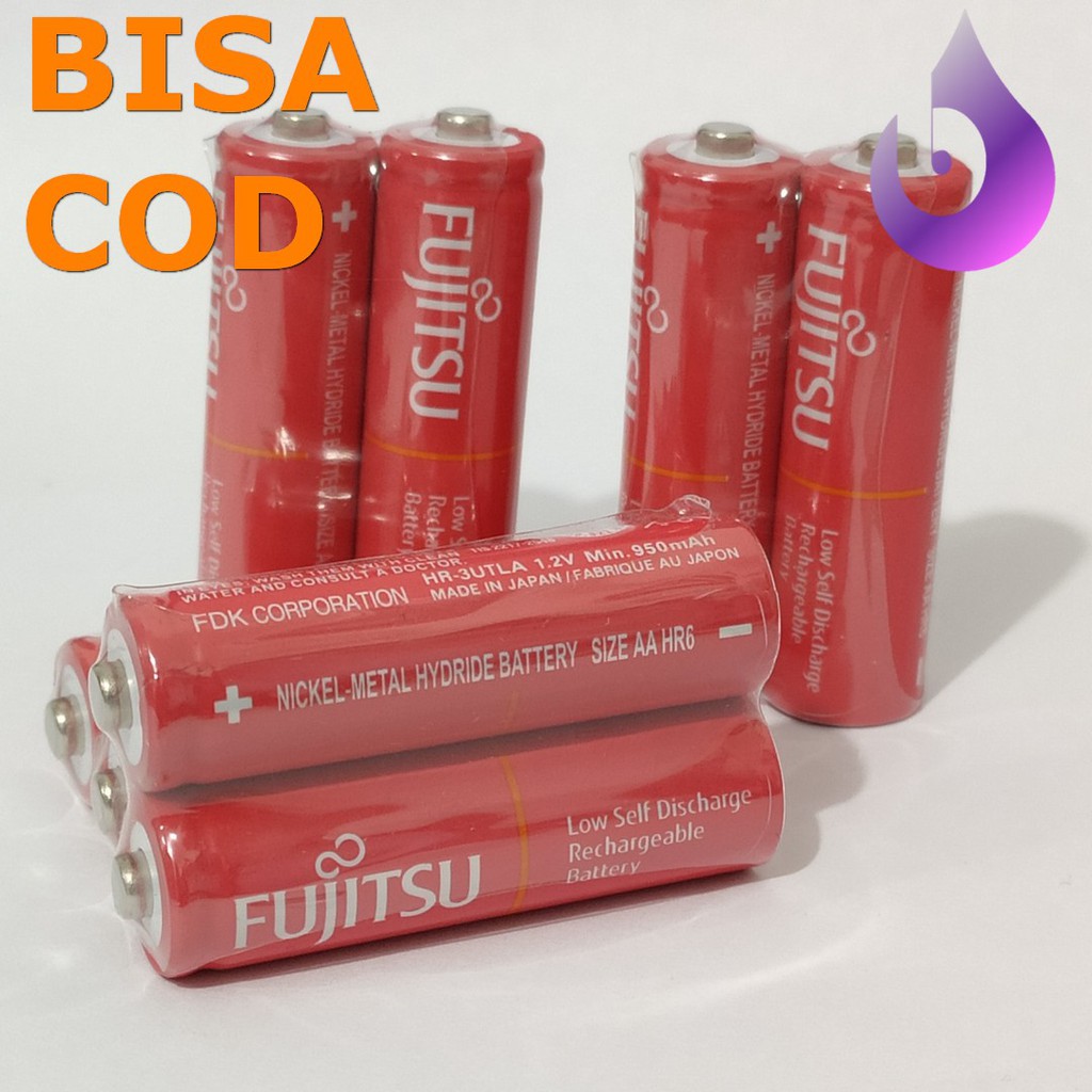 ASLI BATU BATRE BATTERY FUJITSU AA A2 950 mAh RECHARGEABLE