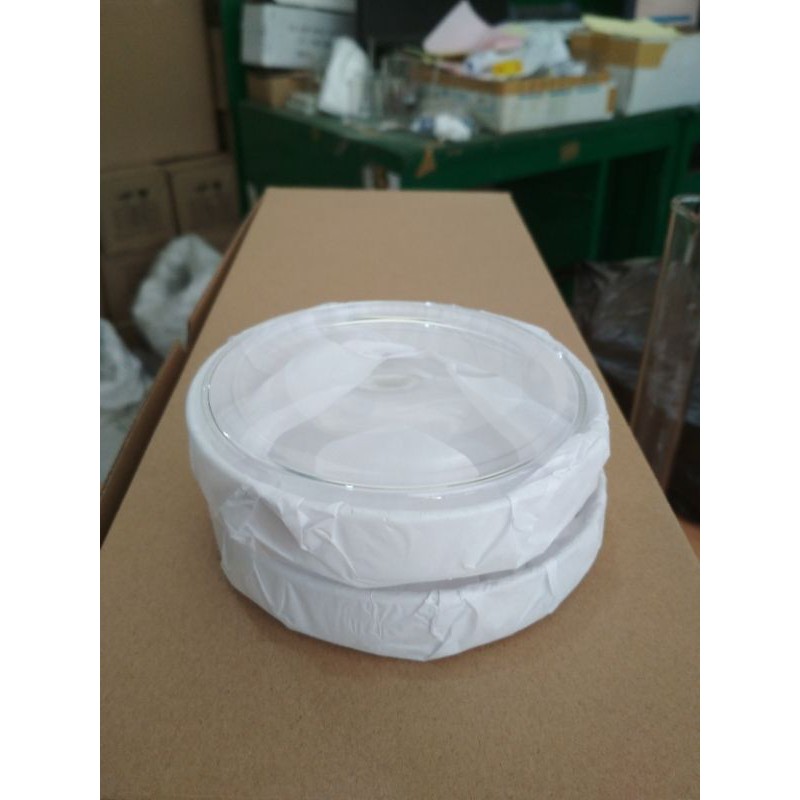 Alat Lab/Kimia/Farmasi-Petri dish/Cawan Petri Kaca Diameter 100x20 mm