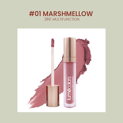 LUMECOLORS VELVET LIP & CHEEK MOUSSE - MARSHMELLOW-7
