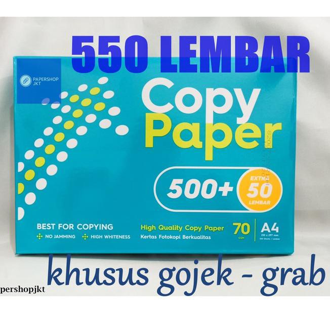 

SUPER!!-487 GOSEND! Copy Paper A4 70gram / Paper Print / Kertas Fotokopi (Per Rim)
