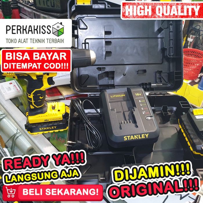 Mesin Bor Cordless Stanley Mesin Bor Batre Baterai Sch20 C2K Sch20C2K K606