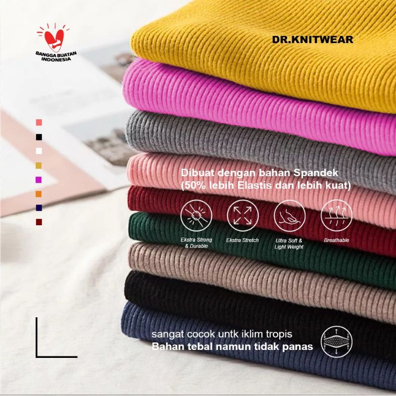 Baju Rajut Cardigan Wanita Kriwil Salur Panjang Top Premium