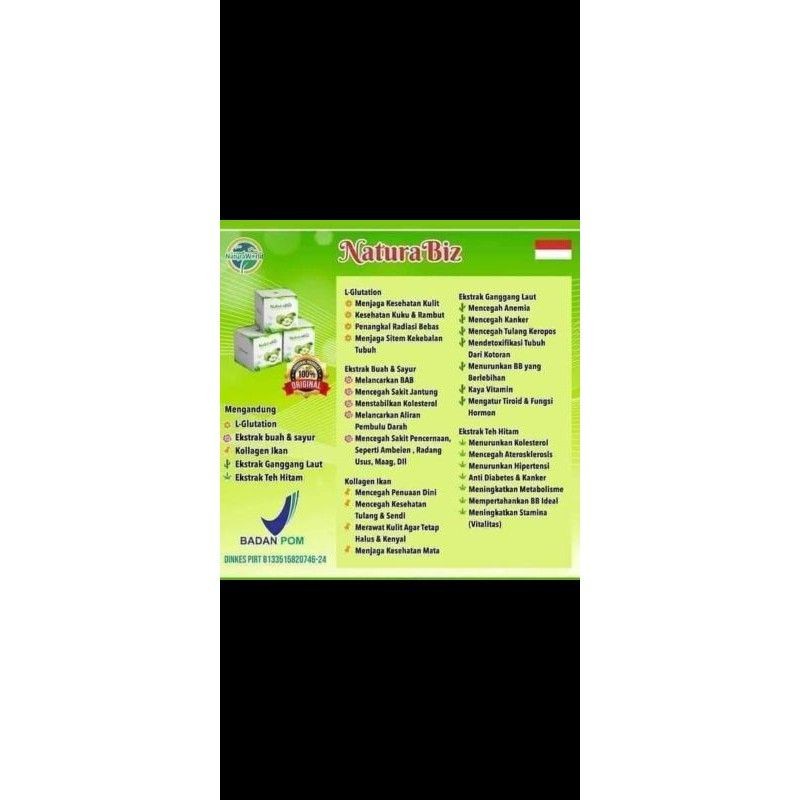 

(Member Resmi) Natura Nbizz minuman serbuk apel ORI 100%