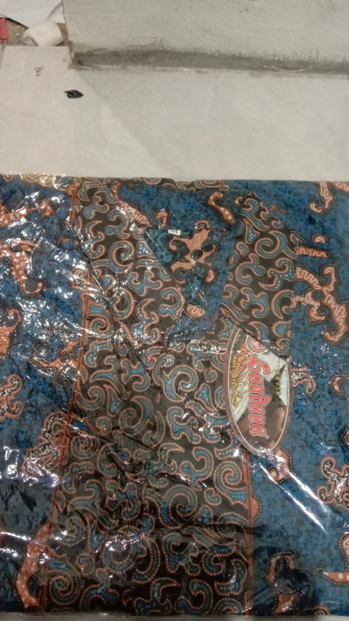 Bswart Batik Hrb026 Kenongo Hem Pendek Padi Pekalongan M L Xl Batik Pria Murah Modern Grosir