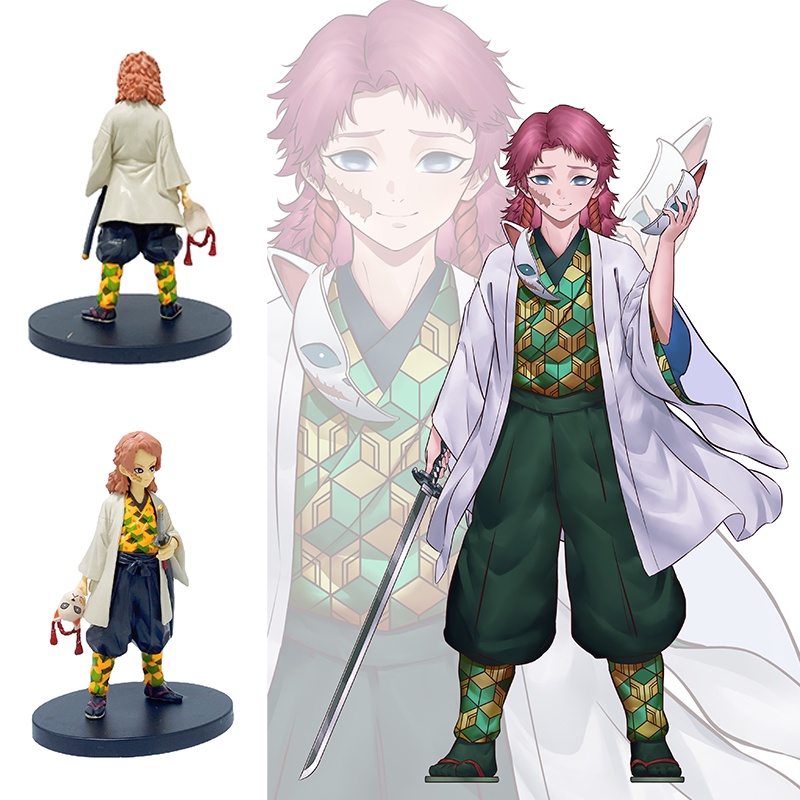 Kimetsu Yaiba Demon Slayer Figure Sabito Action Figurine Ada Angka Model Mainan