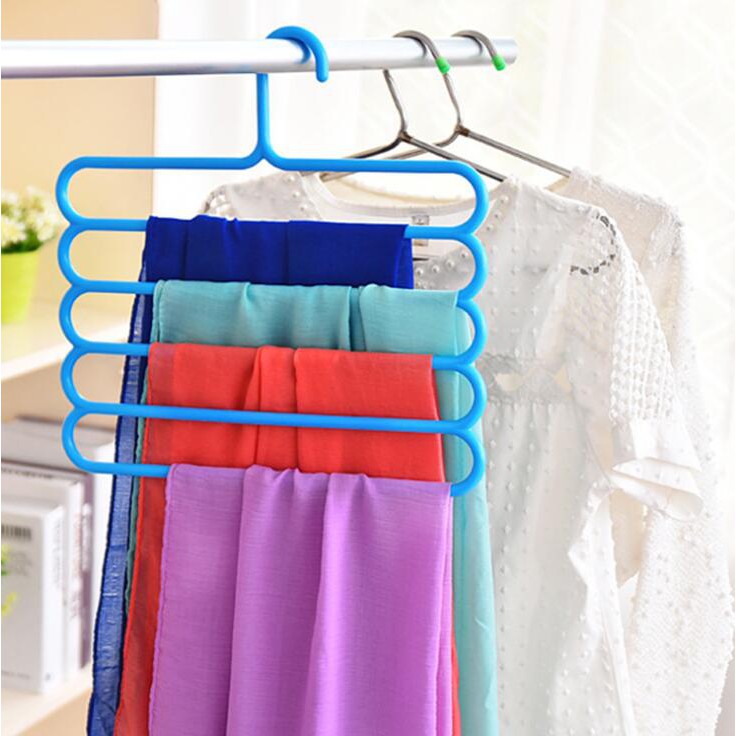 Adda Home - Hanger Gantungan Baju Celana Pakaian Jilbab Serbaguna 5 Tingkat