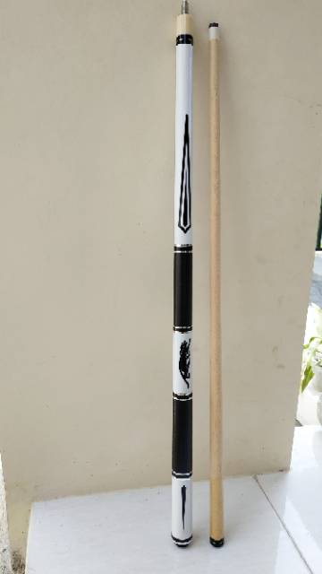 stik play billiard biliard bilyard custom elegance grip tiger white chrome line cue cues maple