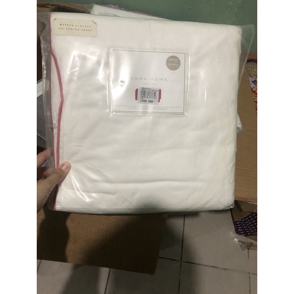 duvet cover zara home putih