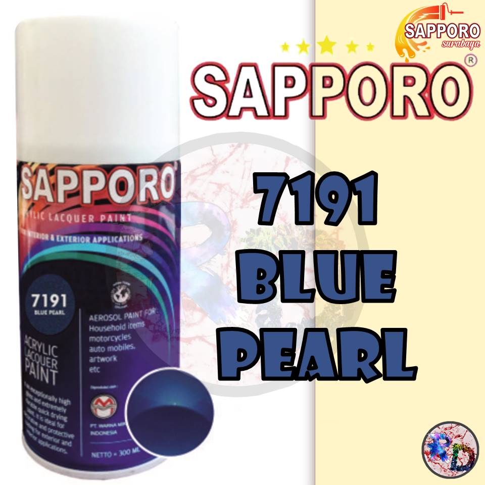 Cat Semprot BLUE PEARL 7191 Biru Sapporo Spray Pylox Pilox 300 ML