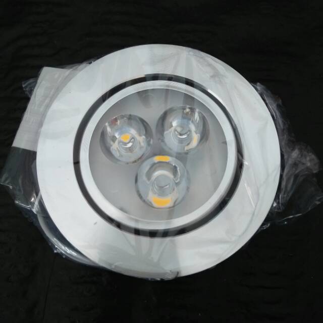 Lampu Downlight LED 3 Watt (3 mata) Ceiling Light