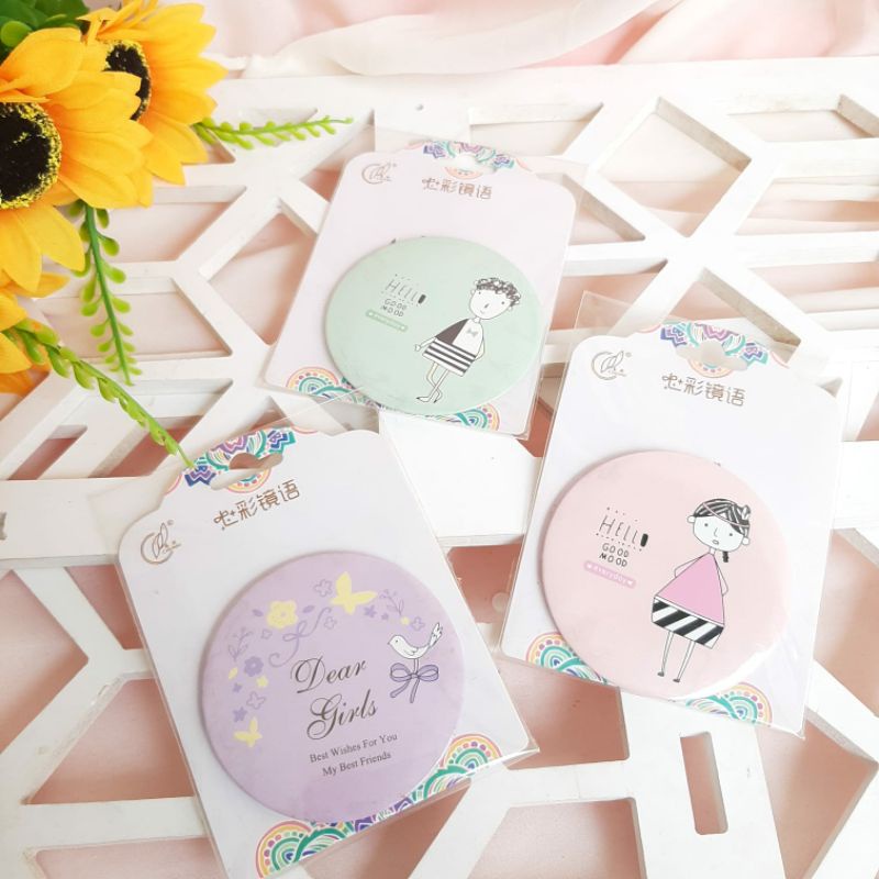 CERMIN MINIMALIS / CERMIN AESTHETIC / KACA KECIL / KACA MAKEUP BULAT