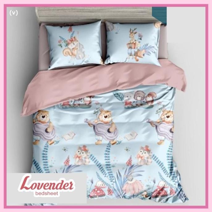 Kain sprei Organik / Tencel Motif anak S 60"