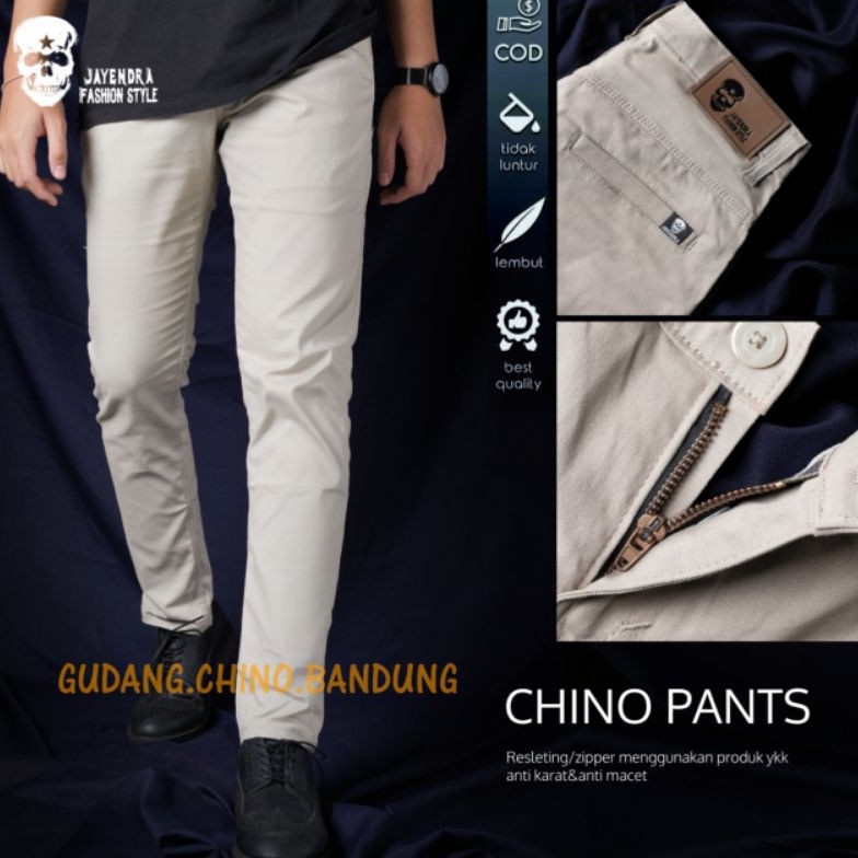 CELANA CHINO Chinos Cino Panjang Pria Slimfit KERJAHARIAN Santai Casual Formal °Kualitas Erigo Pants