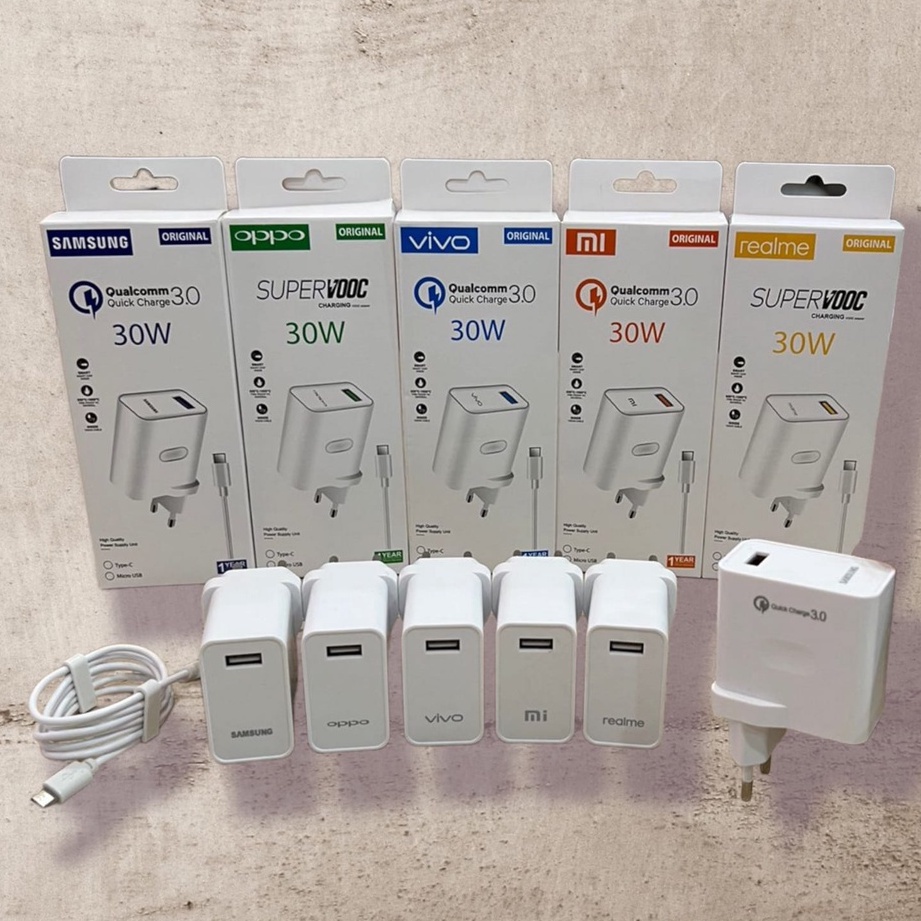 TRAVEL CHARGER / TC BRANDED W80 QUICK CHARGER 30W