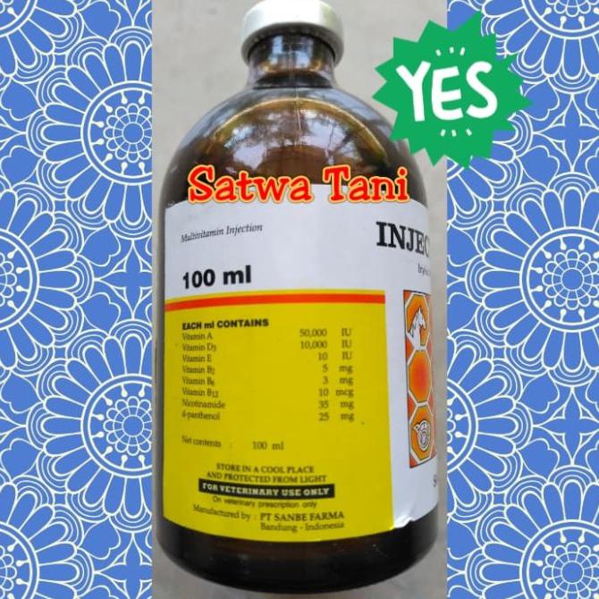 Monggo] Injectamin 100 Ml (Multivitamin Injeksi)