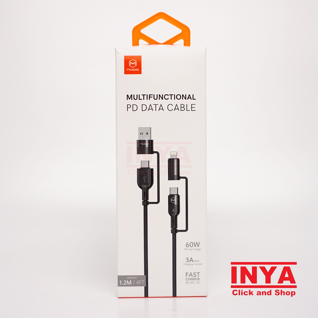 MCDODO CA-8070 MULTIFUNCTIONAL PD DATA CABLE 1.2m - Kabel Data Multi Fungsi