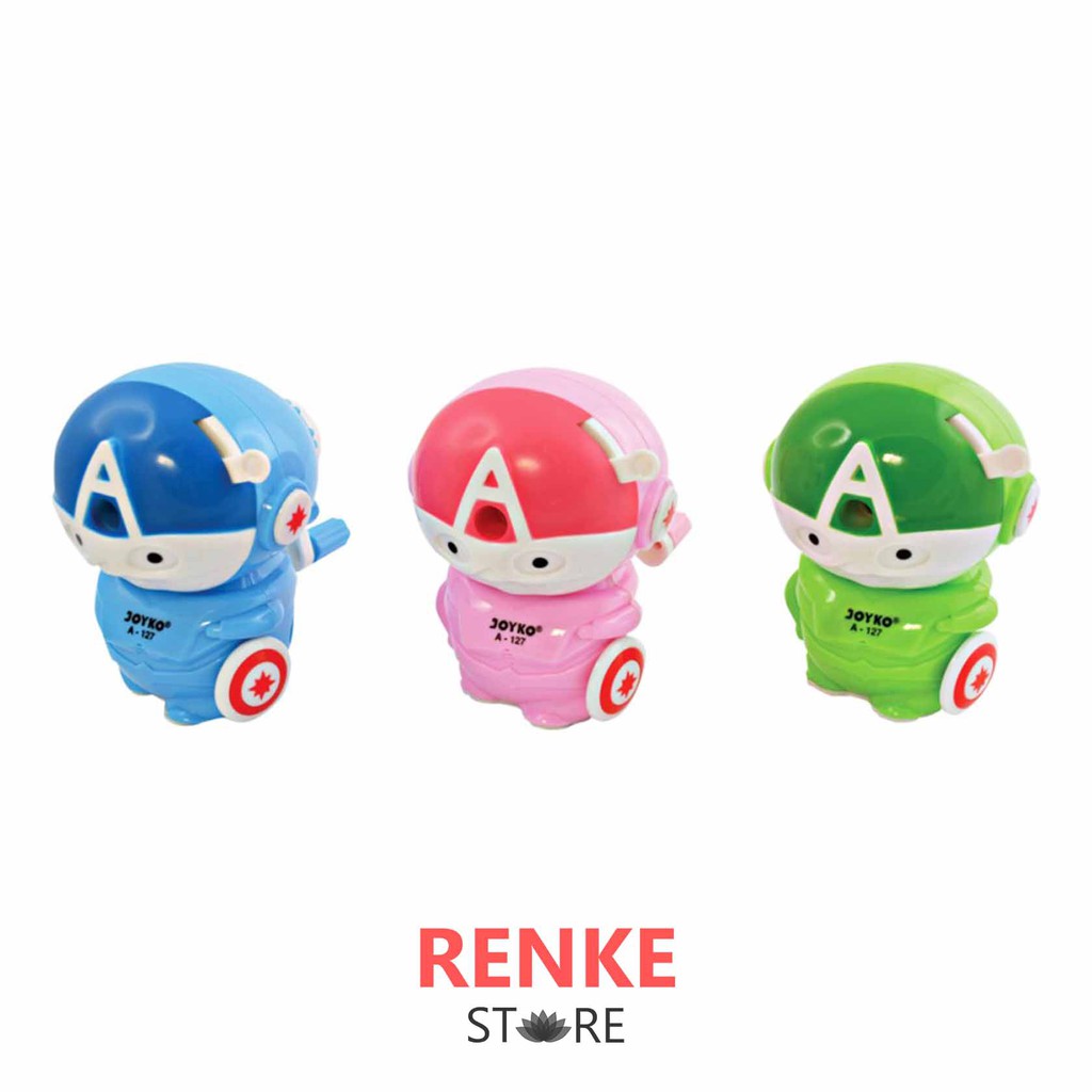 

Rautan Pensil Putar Superhero Captain America - Serutan Meja / Duduk
