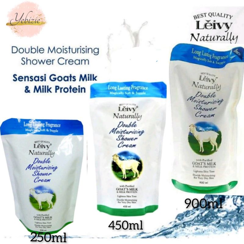 LEIVY SHOWER CREAM REFILL/sabun cair leivy refill