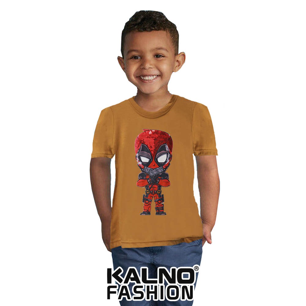 kaos baju anak DADPOOL umur 1 - 7 tahun, baju anak super hero, baju anak karakter