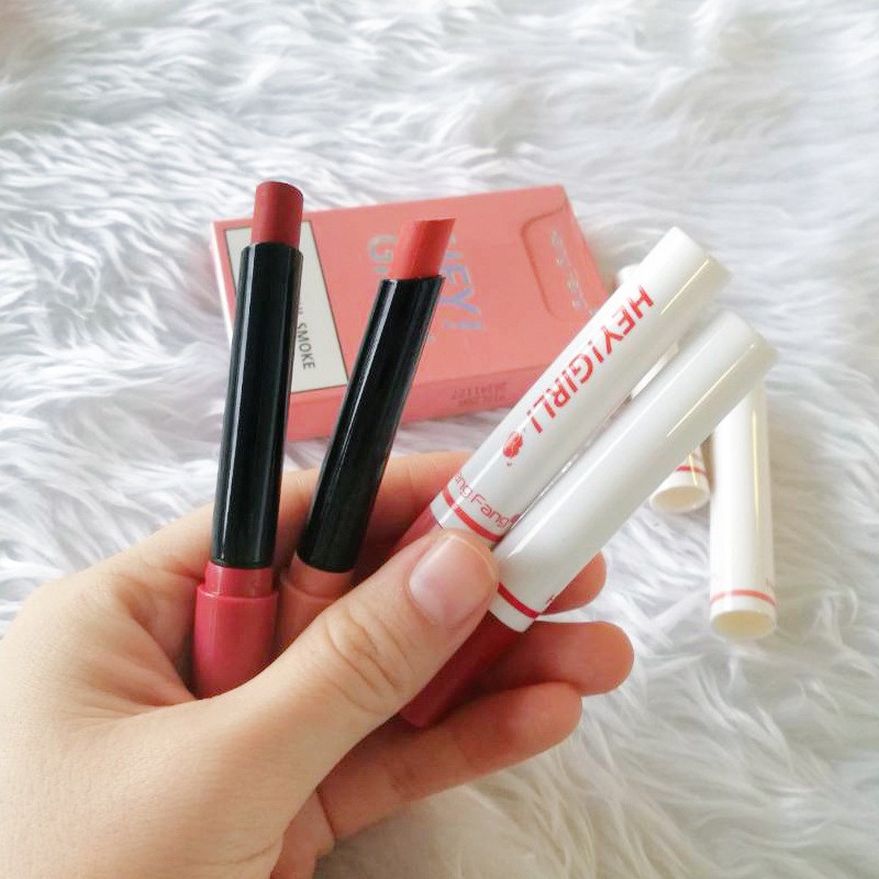 [100% Asli] Lipstik Korea 4 Warna Tahan Lama Lipstik Matte Lipstik Tahan Air Lipstick Korea Lipstick