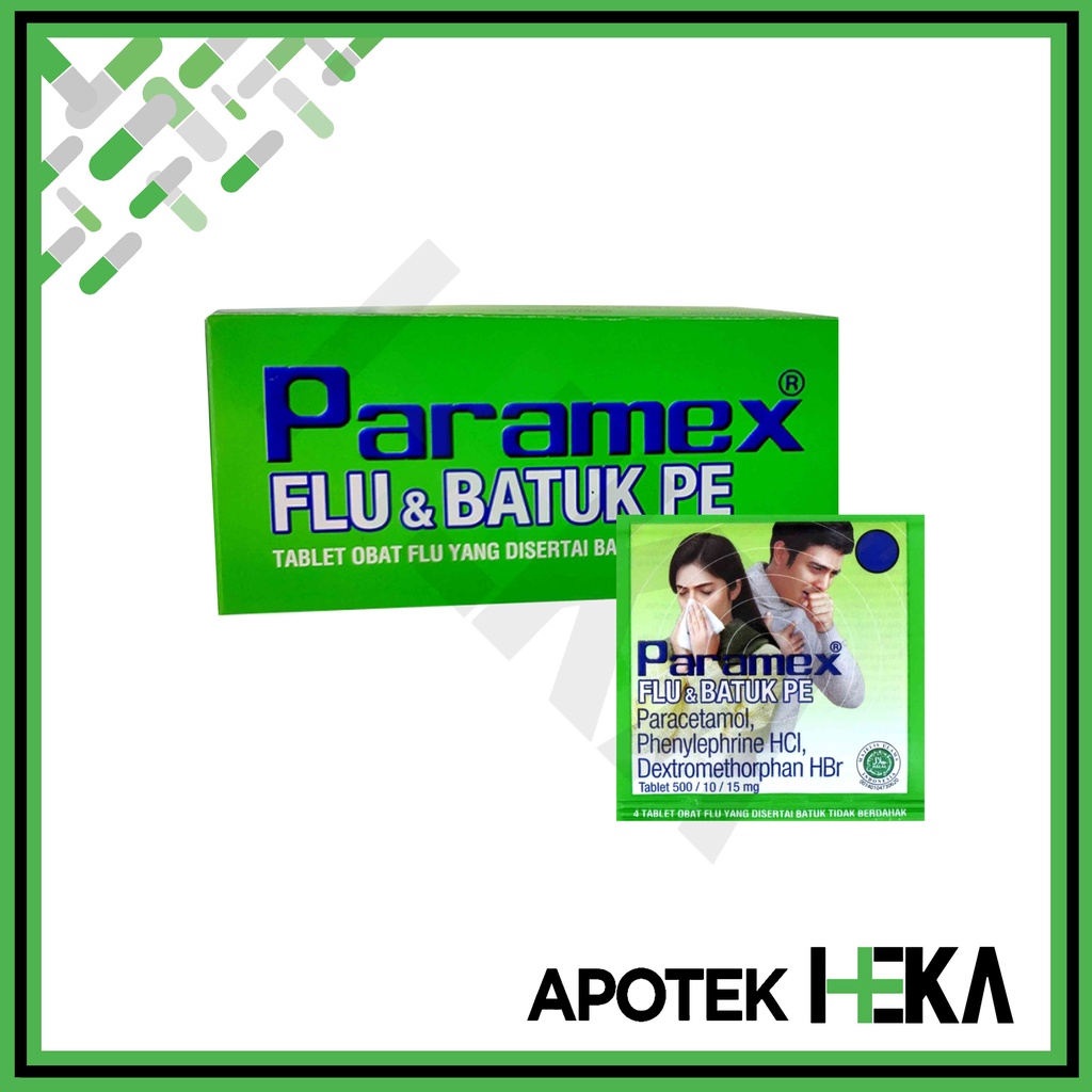 Paramex Flu dan Batuk Tablet Box isi 25x4 Tablet (SEMARANG)