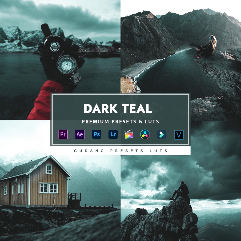 [BISA VN] Dark Teal Premium Preset Lightroom LUTs Android/IOS/PC Premiere Davinci