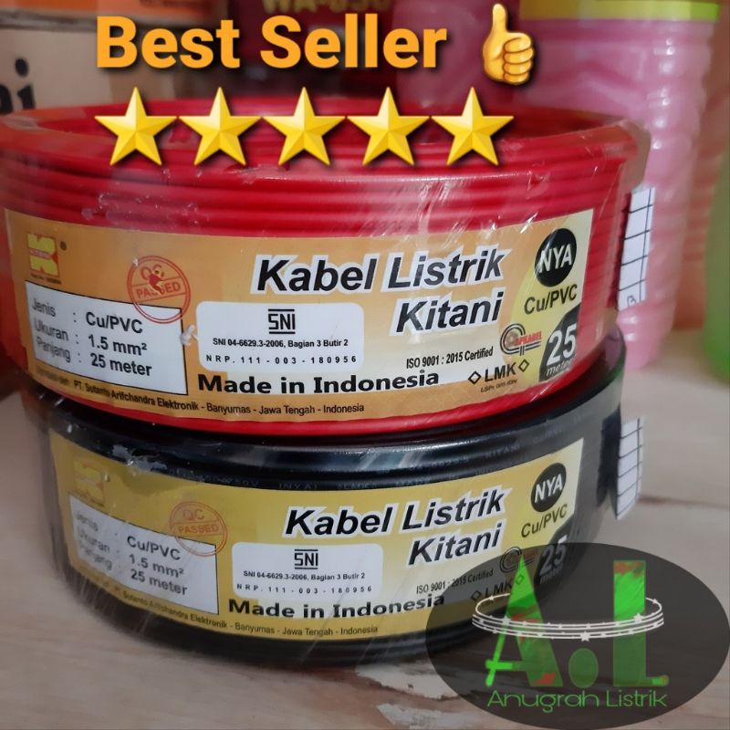AL Kabel NYA 1.5MM  25M  KITANI