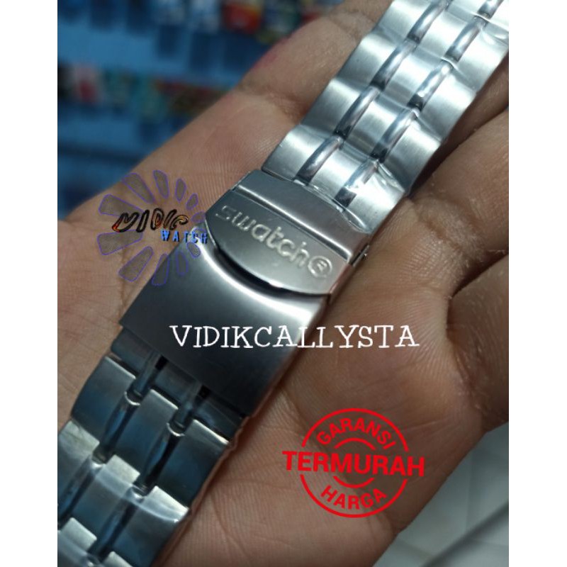 RANTAI RETRO GRADE RETROGRADE SILVER 21MM 21 MM PREMIUM STAINLESS SOLID STEEL