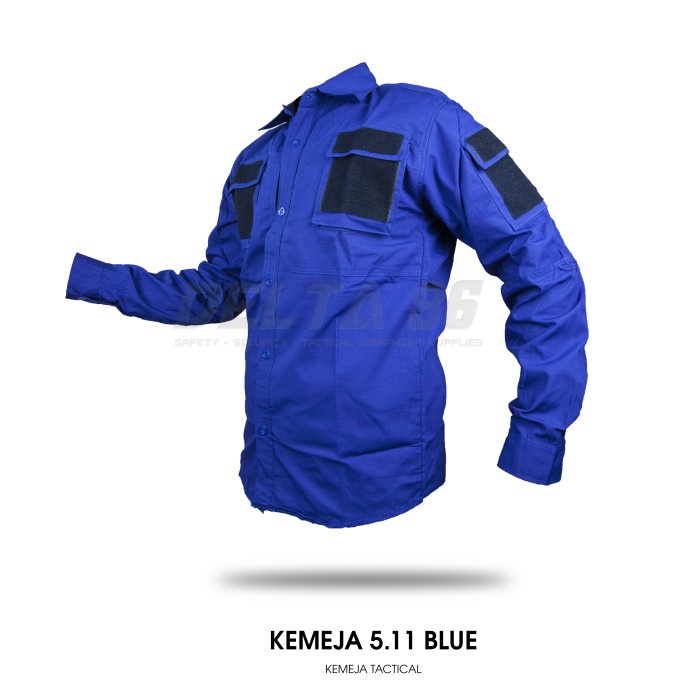 Kemeja Tactical 5.11 Kemeja 511 - Biru BCA, S