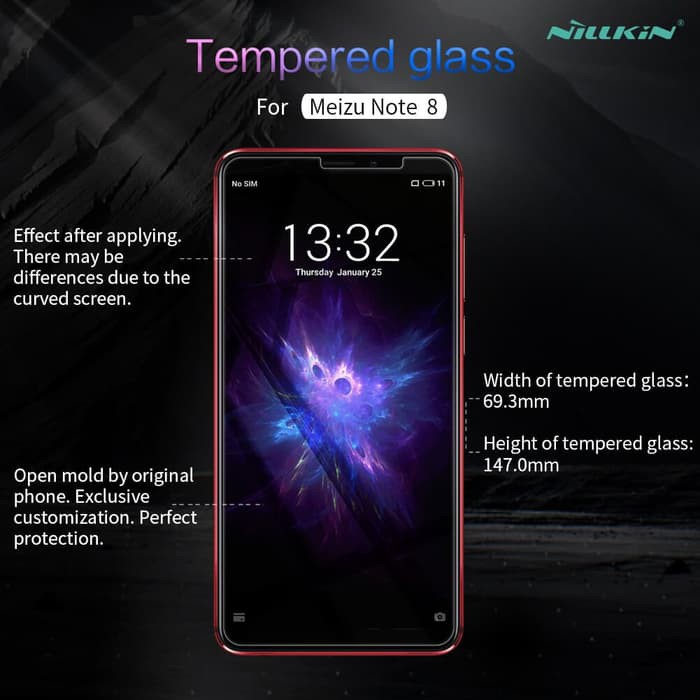 Meizu Note 8 Tempered Glass NILLKIN AMAZING H+ Pro