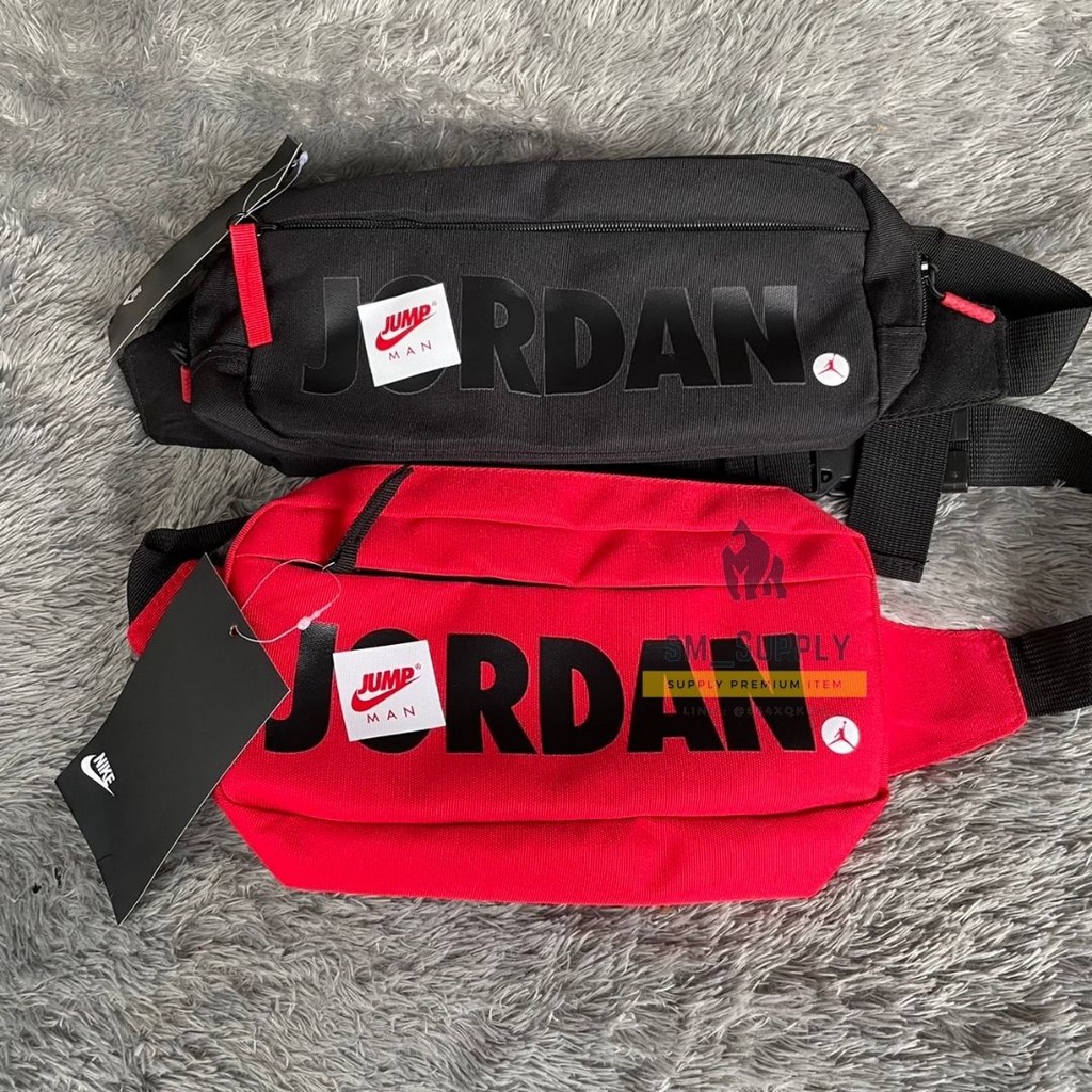 tas dada pria waistbag bag LOGO / TAS PINGGANG LOGO tag air / bahan CANVAS