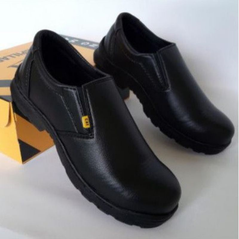 (Premium)Sepatu Safety Pria Kulit Sepatu Safety Pria Ujung Besi