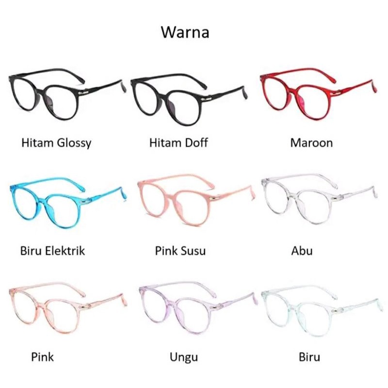 Kastamanwatch - Kacamata Anti Radiasi Fashion Kacamata Terbaru Blu-ray Pria Wanita AR01