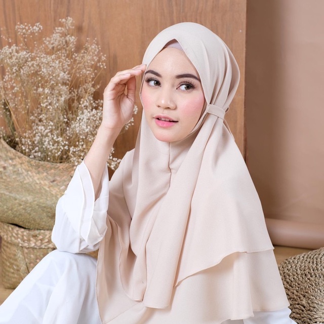 1KG MUAT 10 PCS | JILBAB BERGO MARYAM DUA LAYER / BERGO AISYAH DOUBLE LAYER / BERGO MARYAM NON PET