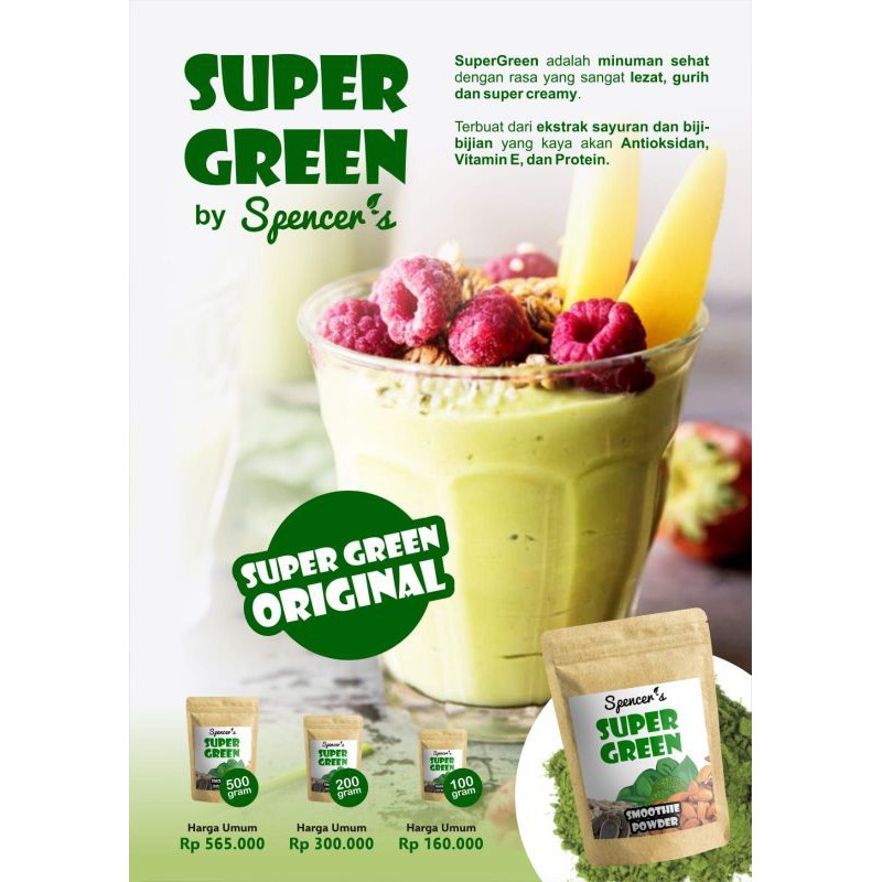 

Supergreen Smoothie Rasa Original