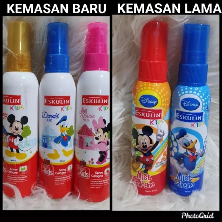 ⭐BAGUS⭐ ESKULIN KIDS Body Mist Cologne X Disney 60ml | Parfum Anak Mickey Minnie Donald